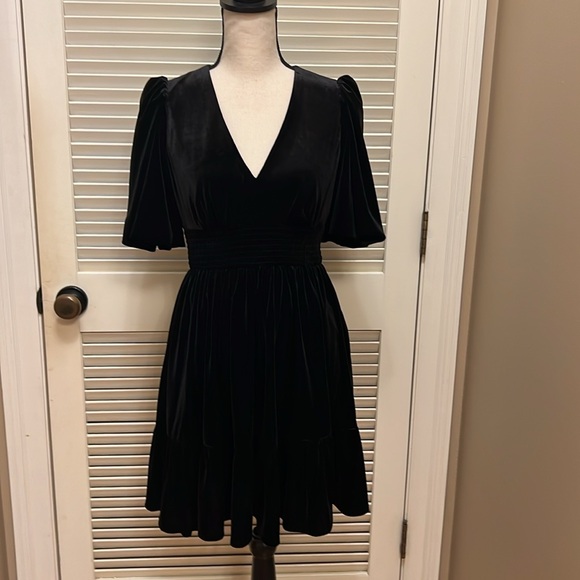 Antonio Melani Thelma Mini Dress, Velvet in Black. Size 2, NWT - Picture 3 of 17